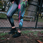 Black/Green/Pink Women’s Leggings