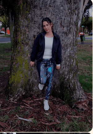 #B Graffiti Print Women’s Leggings